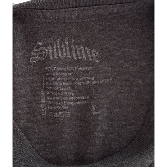 Sublime Band T-Shirt 40 Oz to Freedom Album Graphic Gray Tee Women's Large - Picture 3 of 4